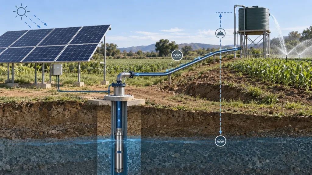 How to Size a Solar Water Pump System for Irrigation Total dynamic head calculation for a solar irrigation pump